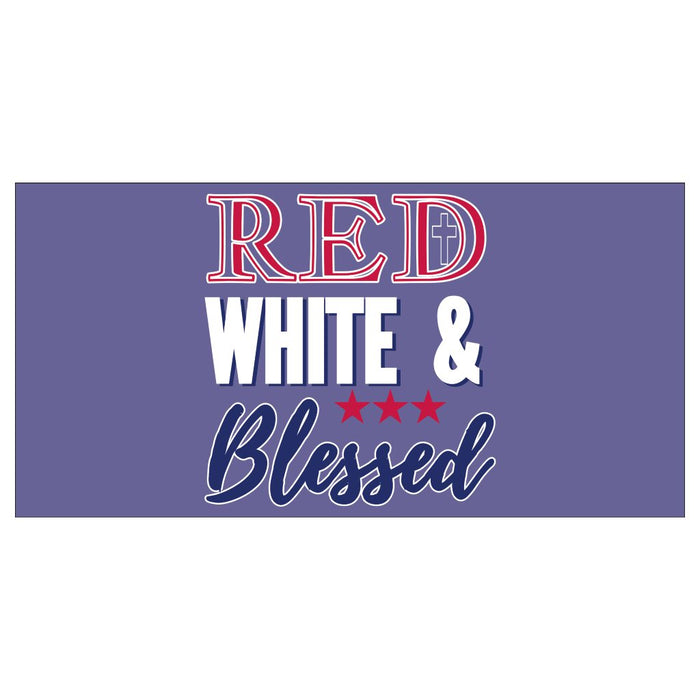Red White and Blessed Sticker