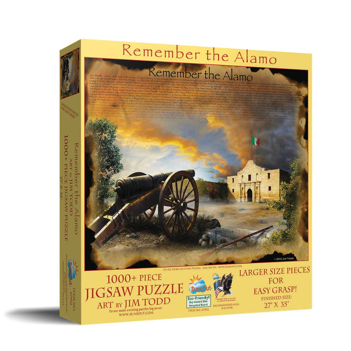 Remember the Alamo 1000 Piece Puzzle (Made in the USA)