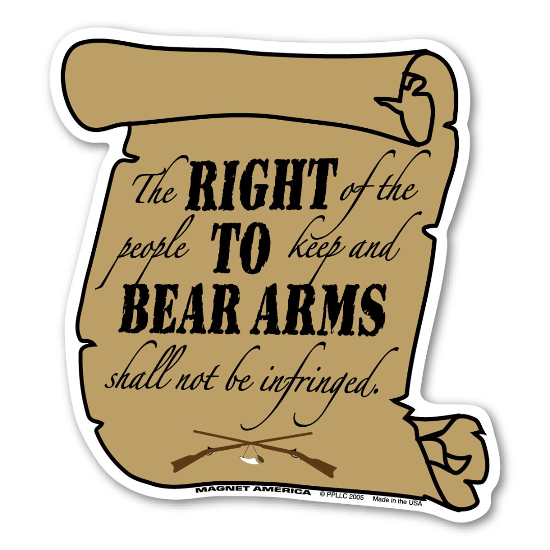 Right To Bear Arms Second Amendment Magnet - PatriotDepot.com