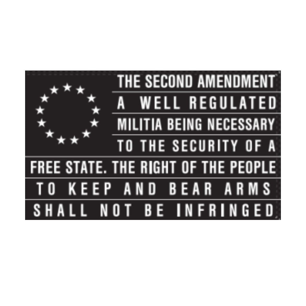 Second Amendment Well Regulated 3'x5' Flag - PatriotDepot.com