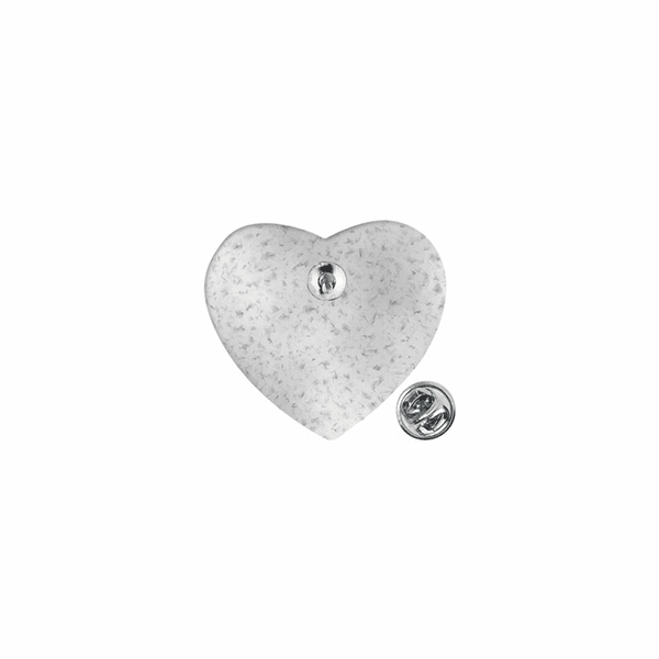 Silver Heart with Glass Crystal Stones American Flag Lapel Pin - PatriotDepot.com
