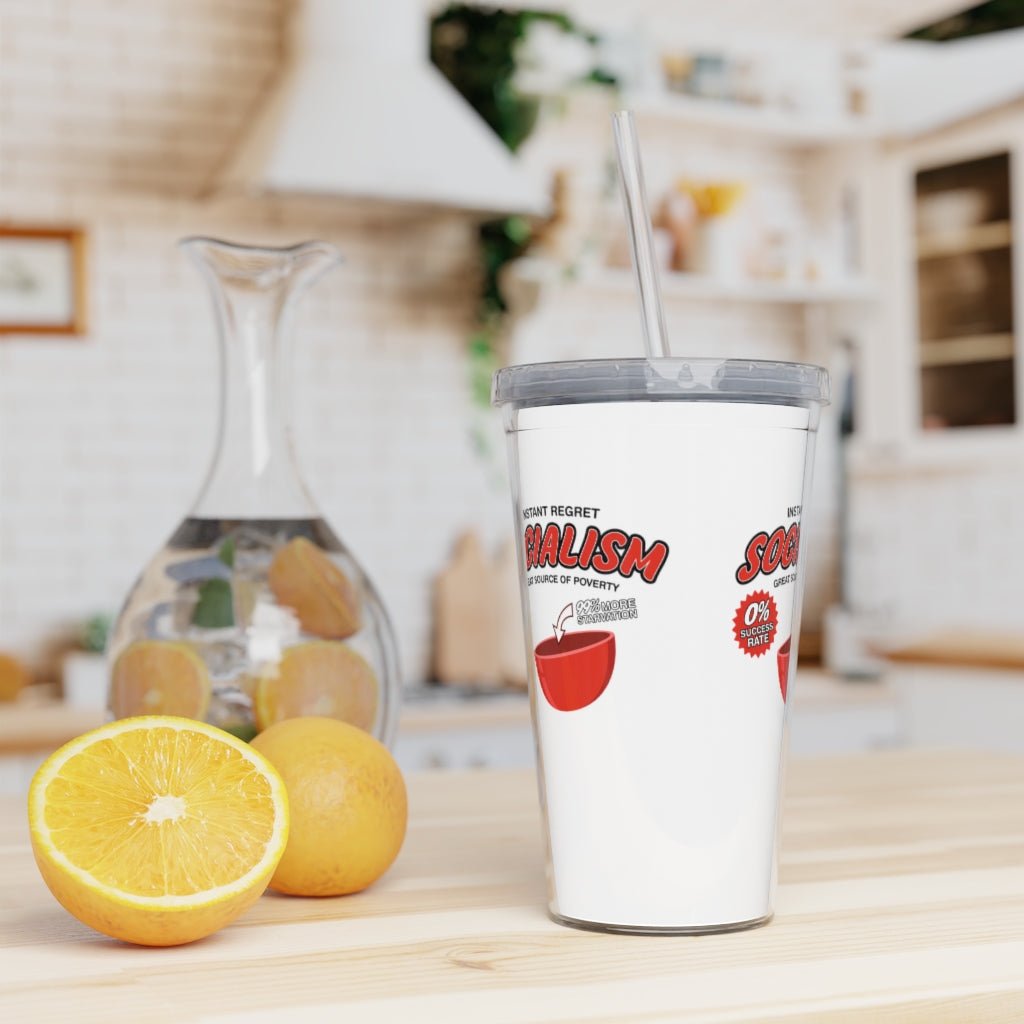 Socialism "Great Source of Poverty" Tumbler Cup - PatriotDepot.com