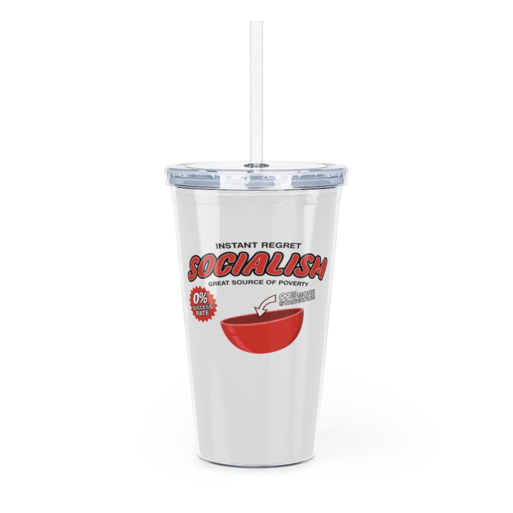 Socialism "Great Source of Poverty" Tumbler Cup - PatriotDepot.com