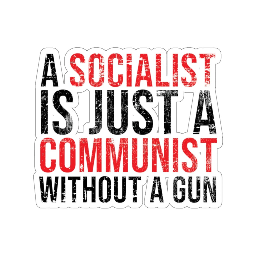 Socialist Kiss - Cut Stickers (4 sizes) - PatriotDepot.com