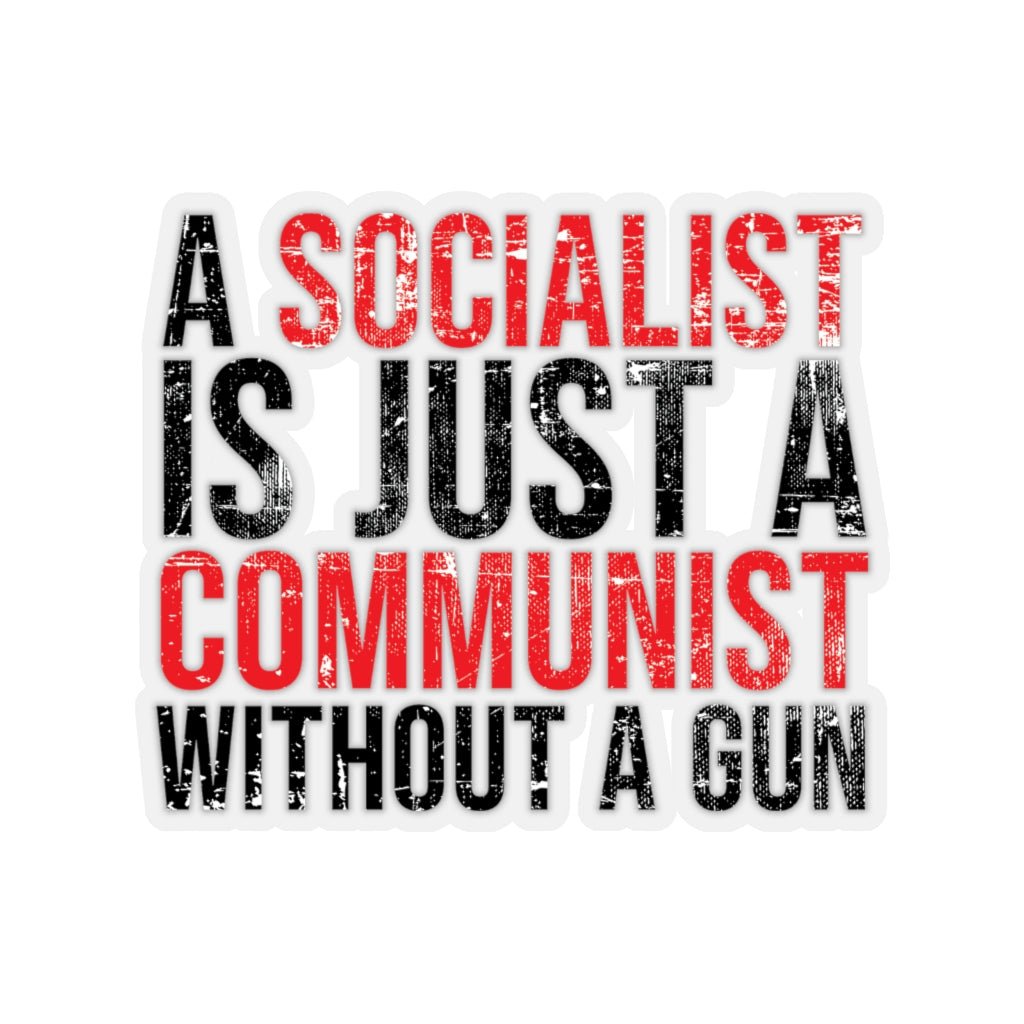 Socialist Kiss - Cut Stickers (4 sizes) - PatriotDepot.com
