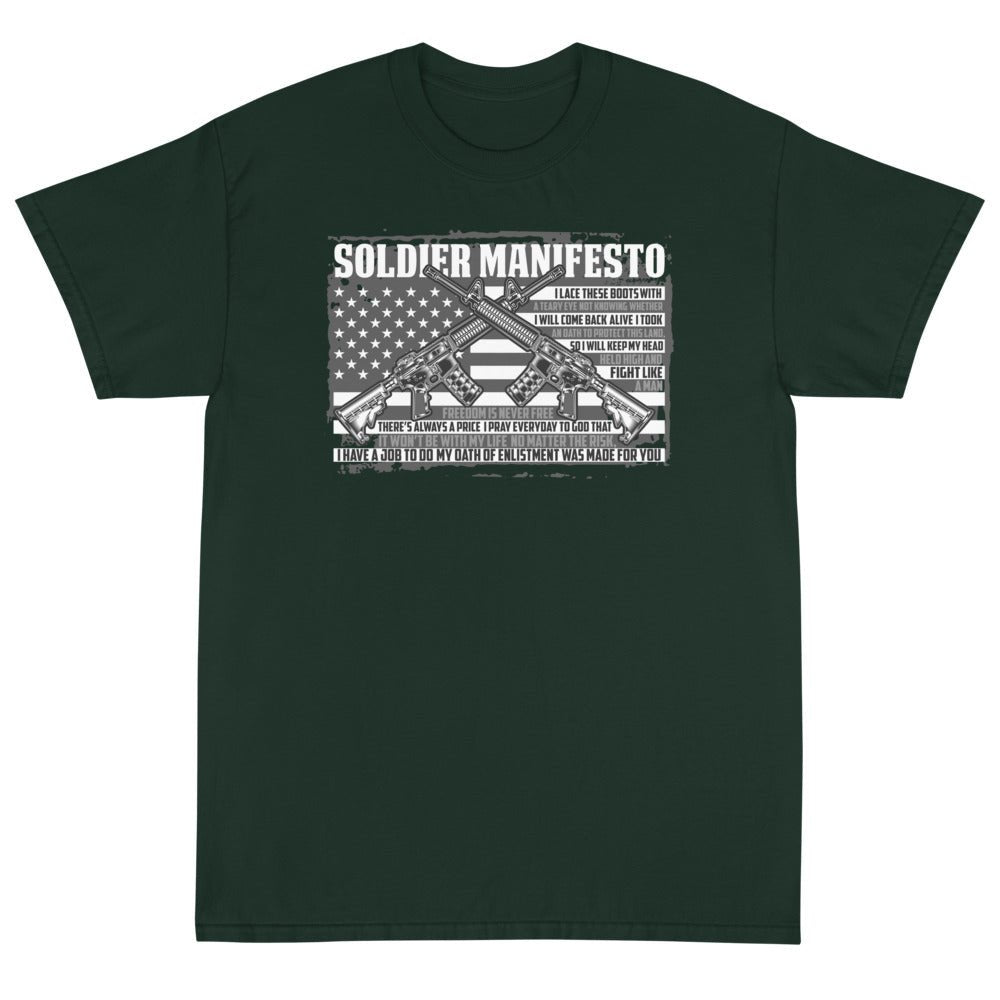 Soldier Manifesto Unisex T-Shirt - PatriotDepot.com