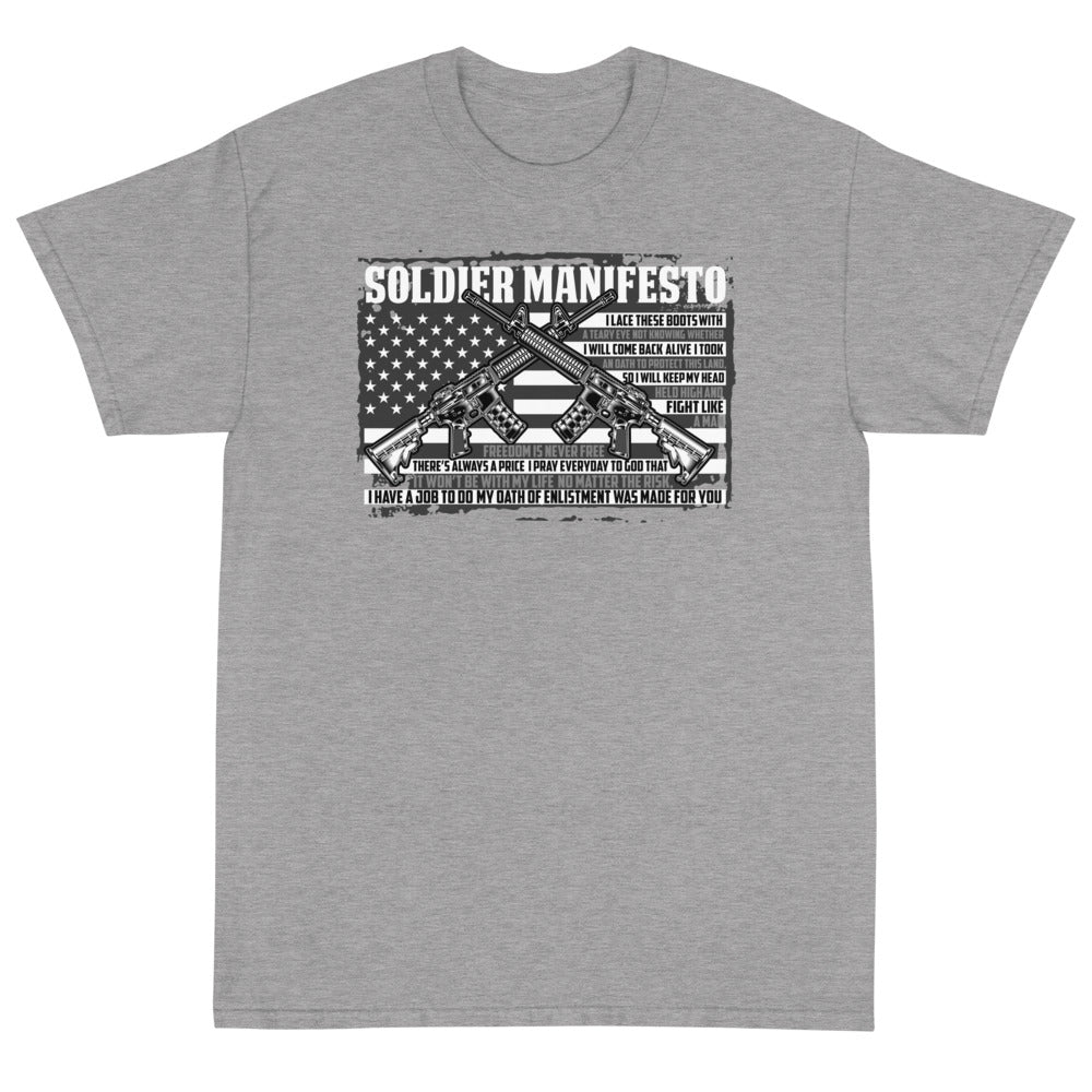 Soldier Manifesto Unisex T-Shirt - PatriotDepot.com