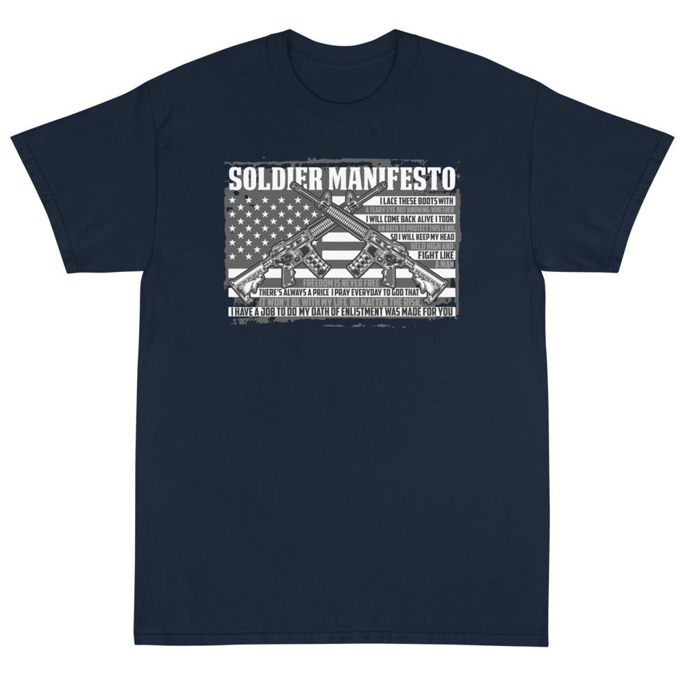 Soldier Manifesto Unisex T-Shirt - PatriotDepot.com