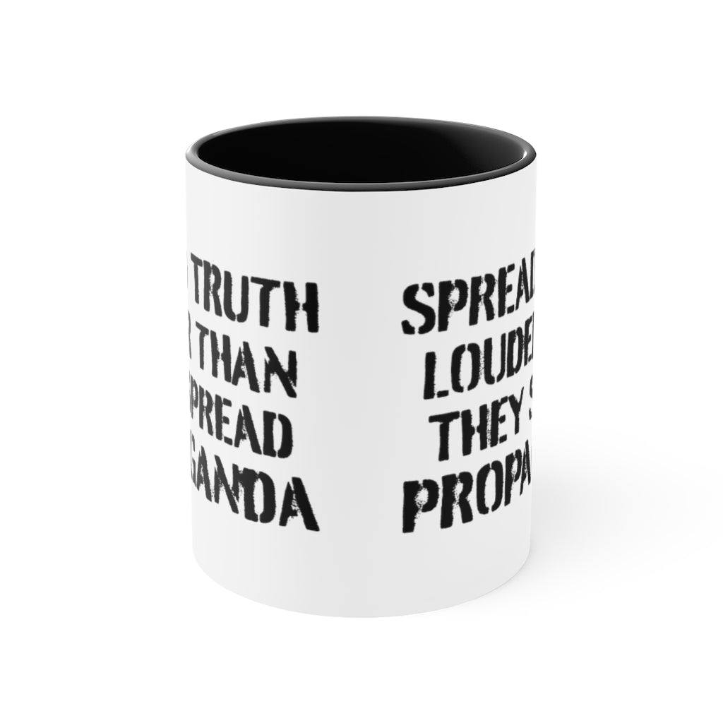 Spread Truth Louder Than Propaganda Mug - PatriotDepot.com