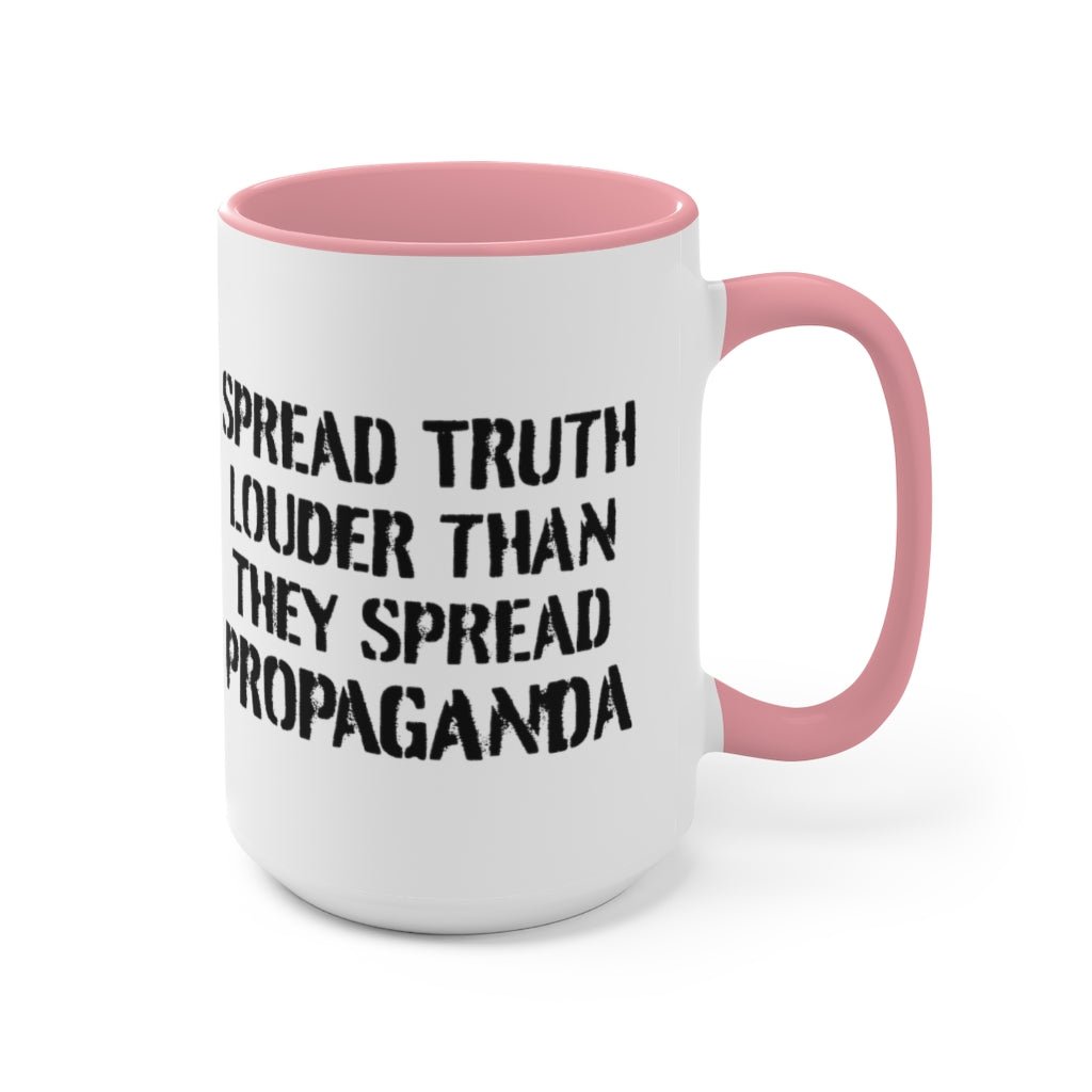 Spread Truth Louder Than Propaganda Mug - PatriotDepot.com