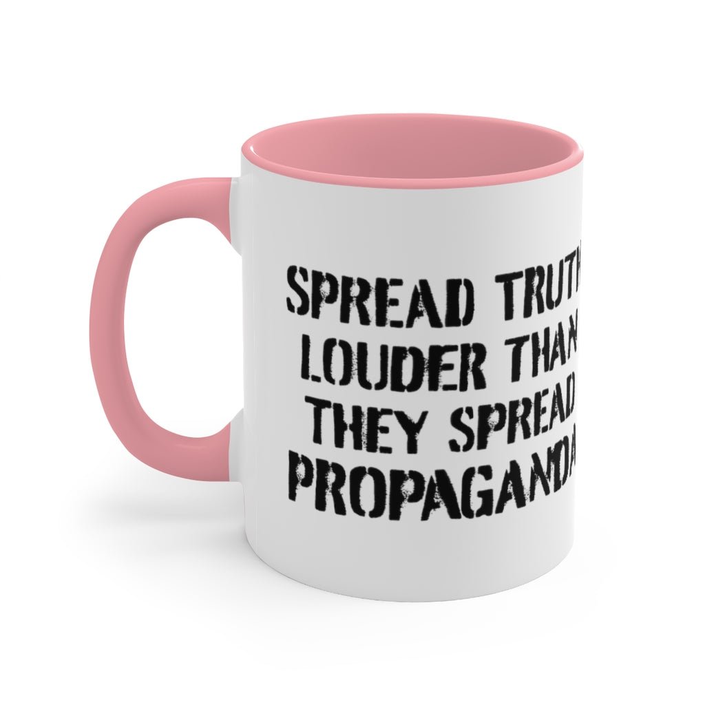 Spread Truth Louder Than Propaganda Mug - PatriotDepot.com