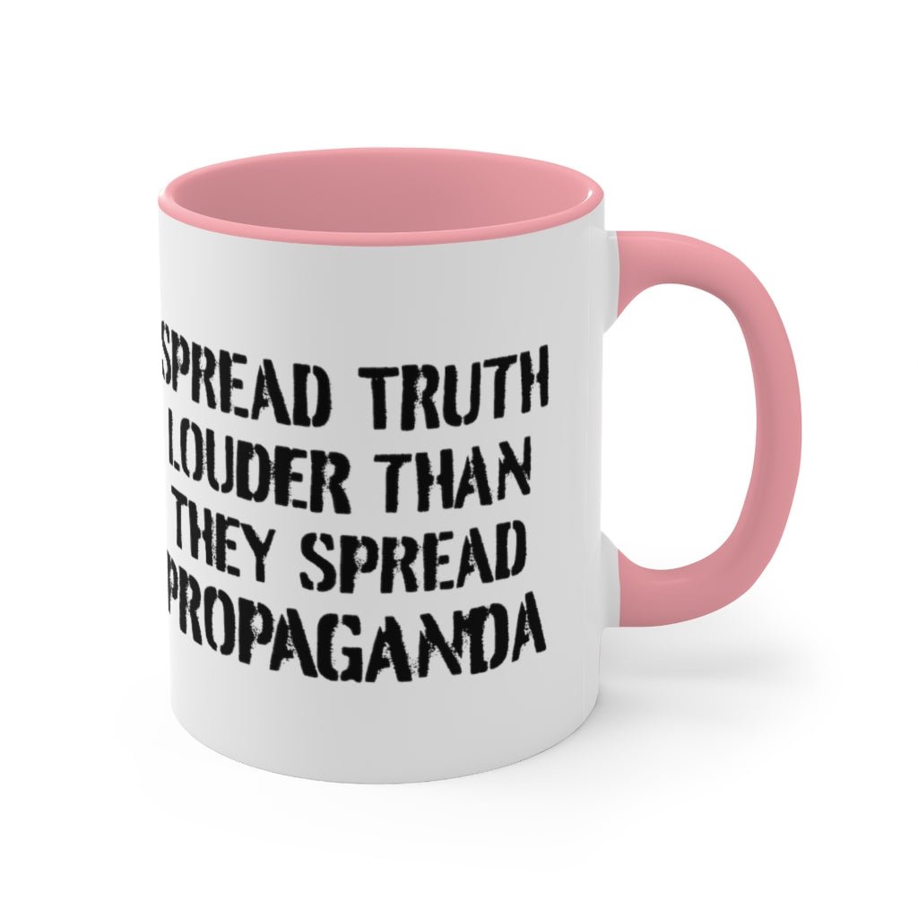 Spread Truth Louder Than Propaganda Mug - PatriotDepot.com