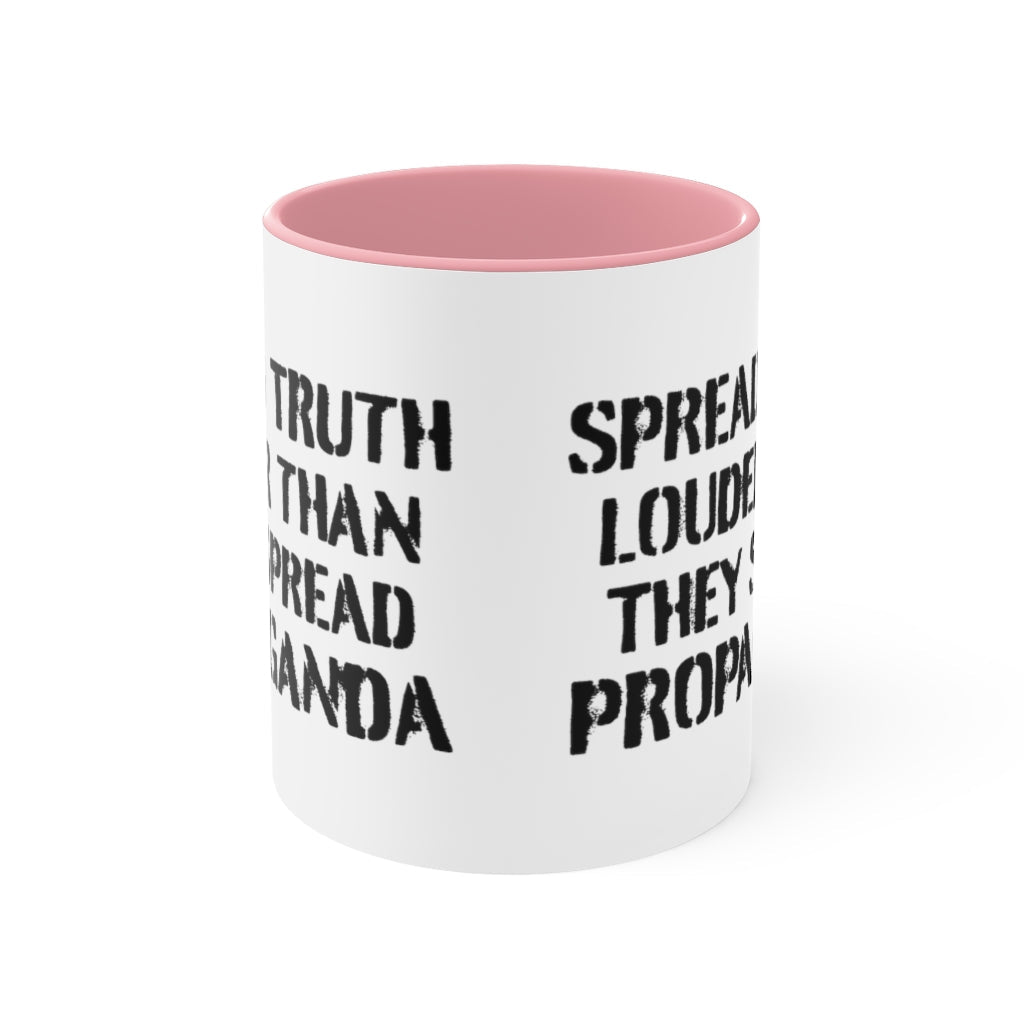 Spread Truth Louder Than Propaganda Mug - PatriotDepot.com