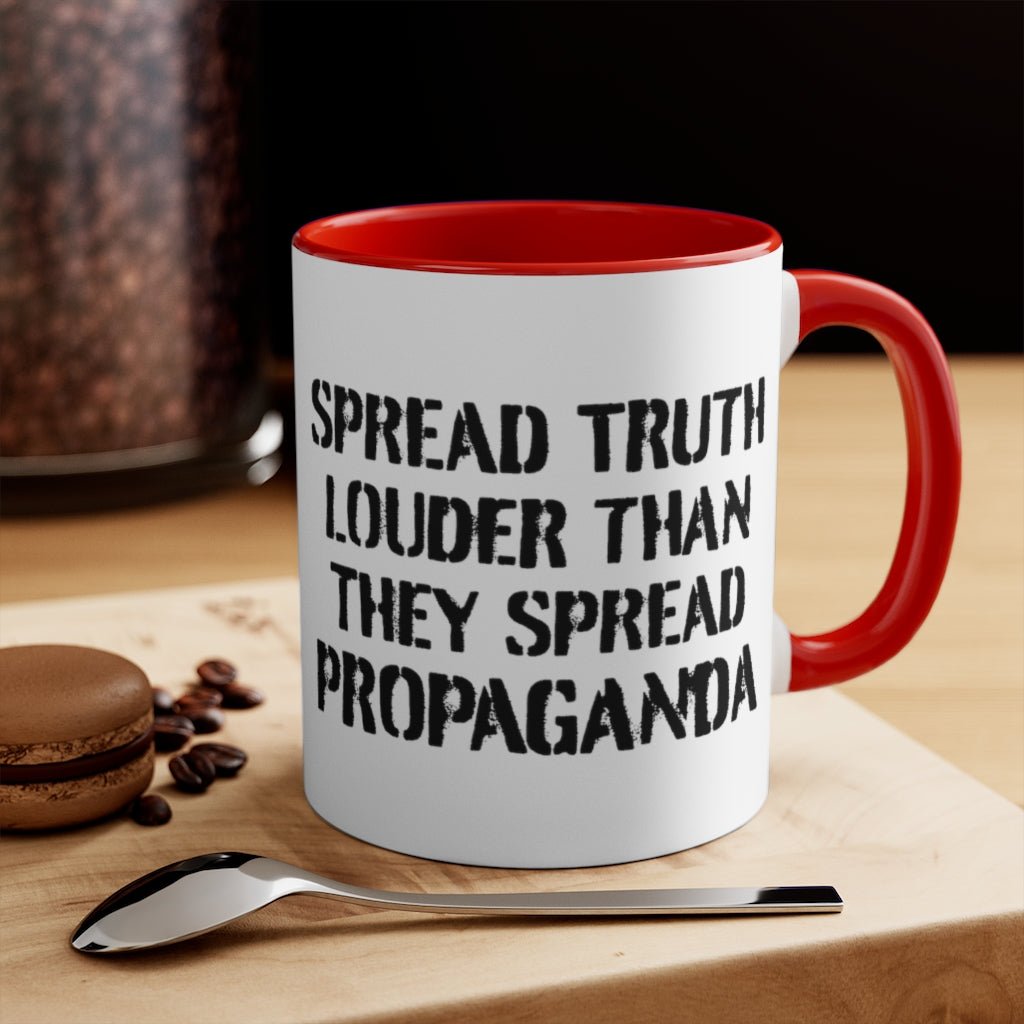 Spread Truth Louder Than Propaganda Mug - PatriotDepot.com