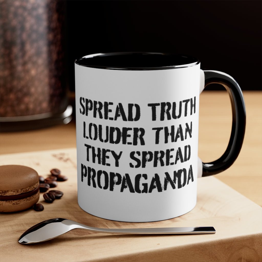 Spread Truth Louder Than Propaganda Mug - PatriotDepot.com