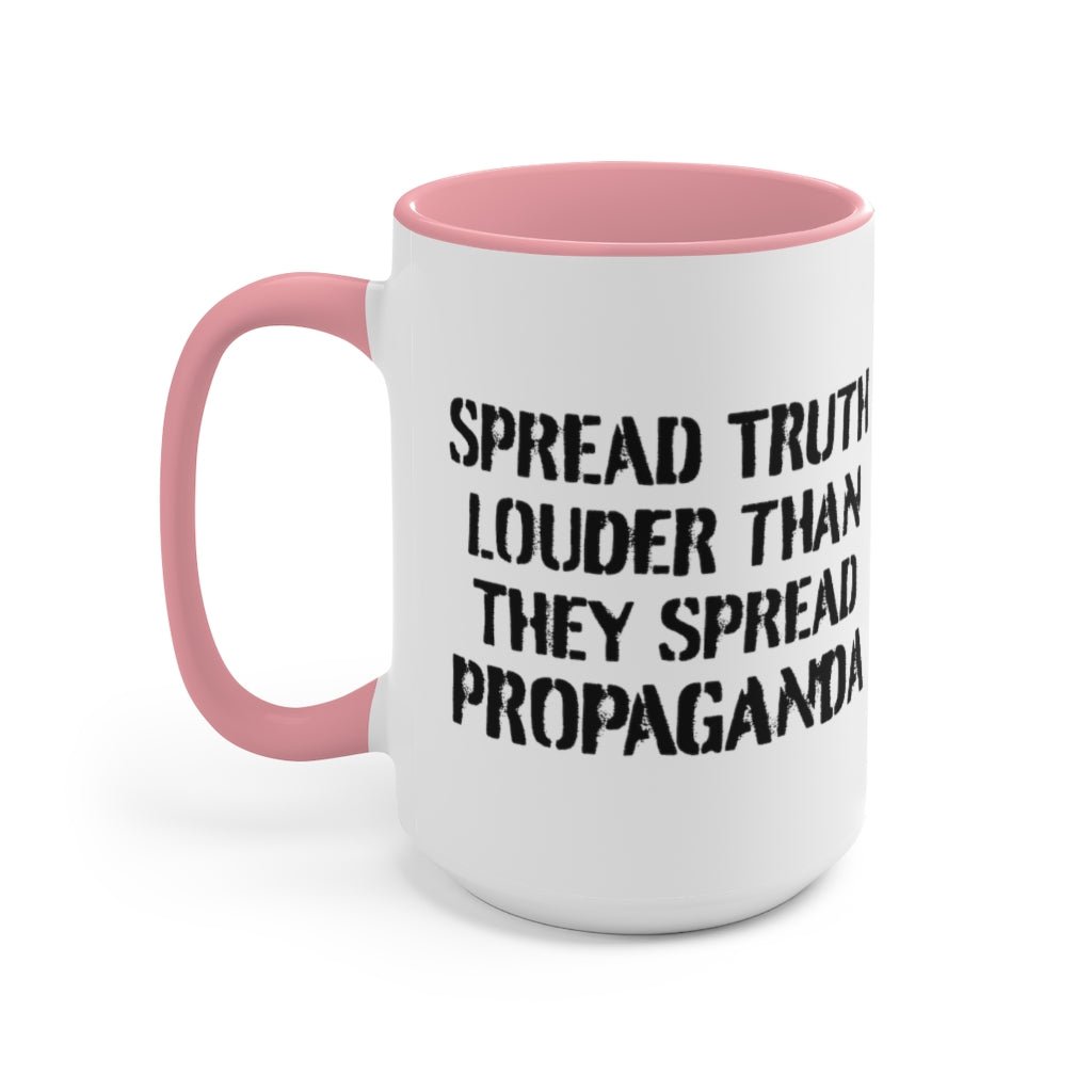 Spread Truth Louder Than Propaganda Mug - PatriotDepot.com