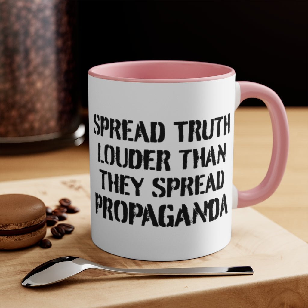 Spread Truth Louder Than Propaganda Mug - PatriotDepot.com