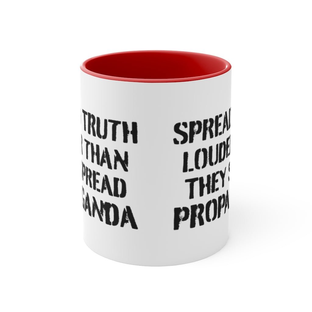 Spread Truth Louder Than Propaganda Mug - PatriotDepot.com