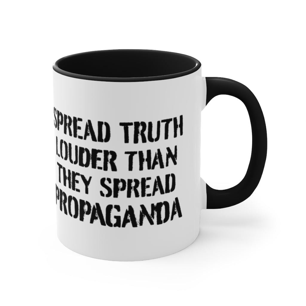 Spread Truth Louder Than Propaganda Mug - PatriotDepot.com