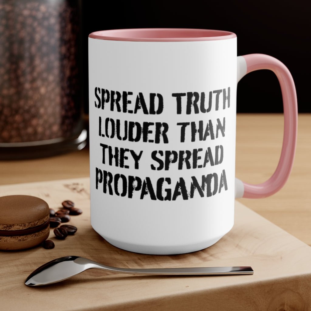 Spread Truth Louder Than Propaganda Mug - PatriotDepot.com