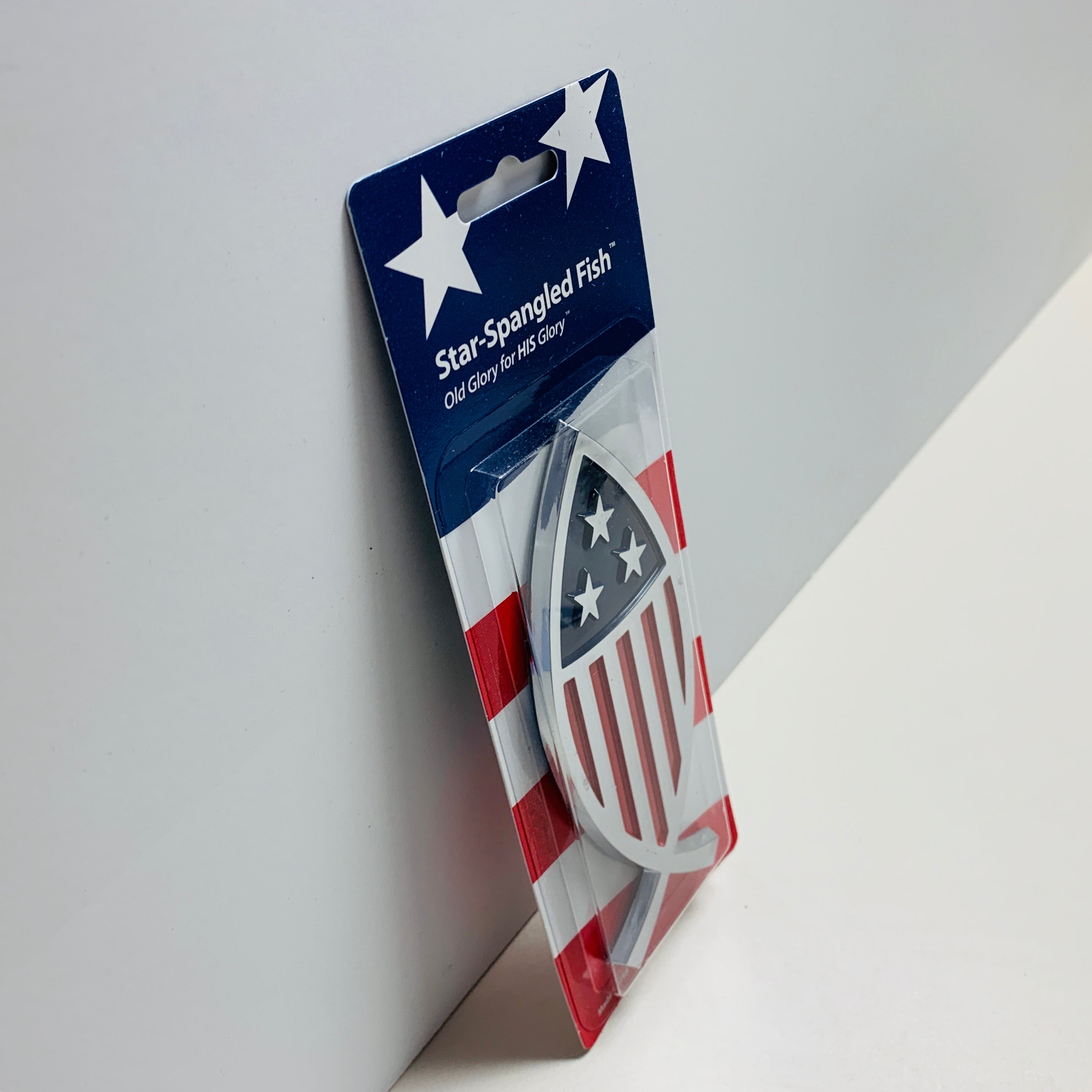 Star - Spangled Fish Auto Emblem - PatriotDepot.com