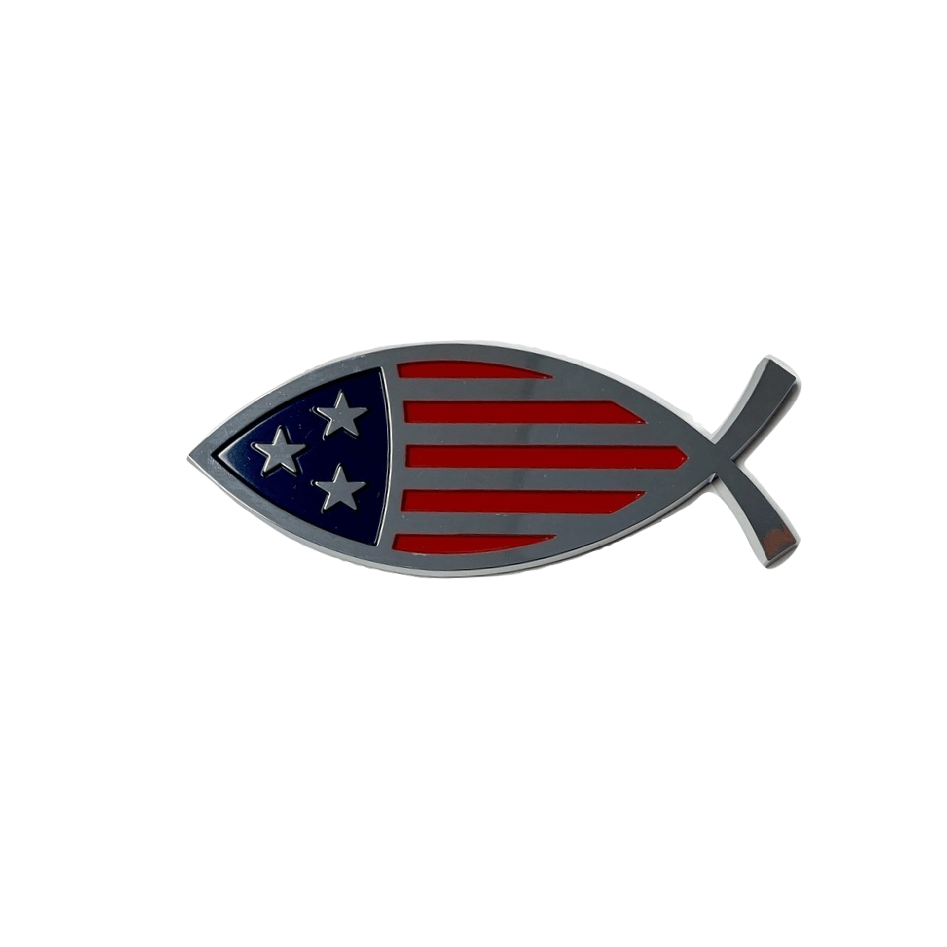 Star - Spangled Fish Auto Emblem - PatriotDepot.com