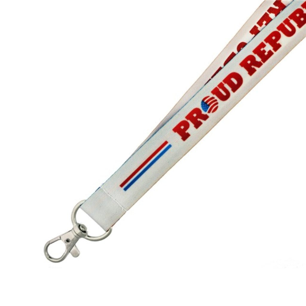 Stars and Stripes Proud Republican Patriotic Lanyard - PatriotDepot.com