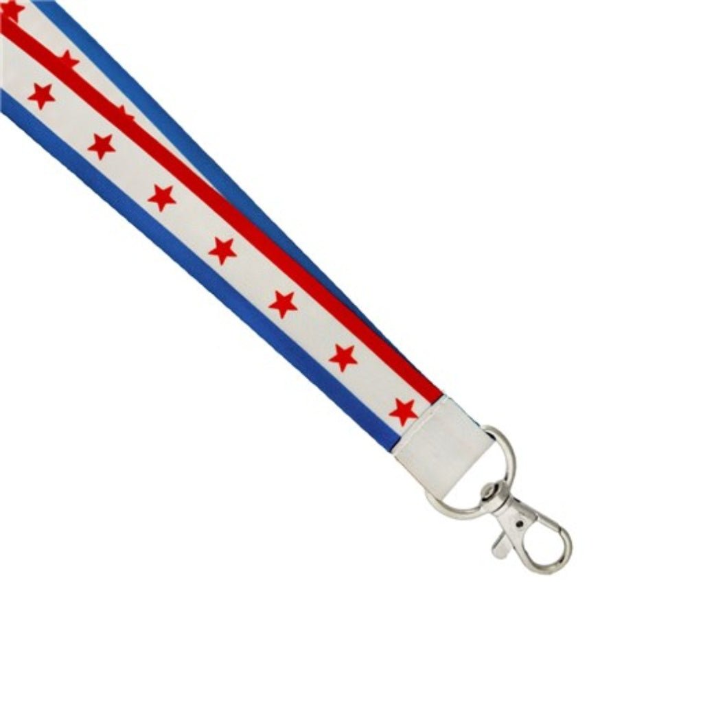Stars and Stripes Proud Republican Patriotic Lanyard - PatriotDepot.com