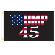 Stars and Stripes Trump 45 3'X5' Flag - PatriotDepot.com