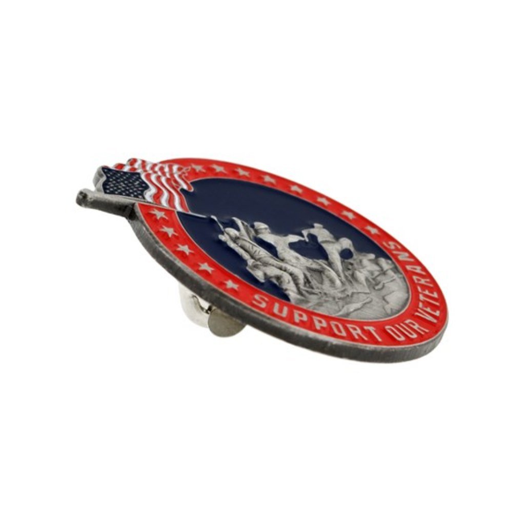 Support Our Veterans 3D Die Struck Lapel Pin - PatriotDepot.com