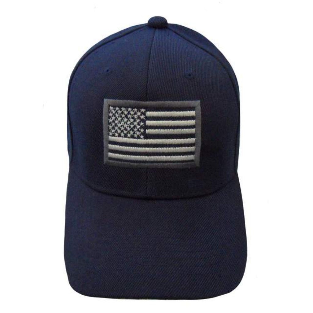 Tactical Flag Embroidered Hat (Navy) - PatriotDepot.com