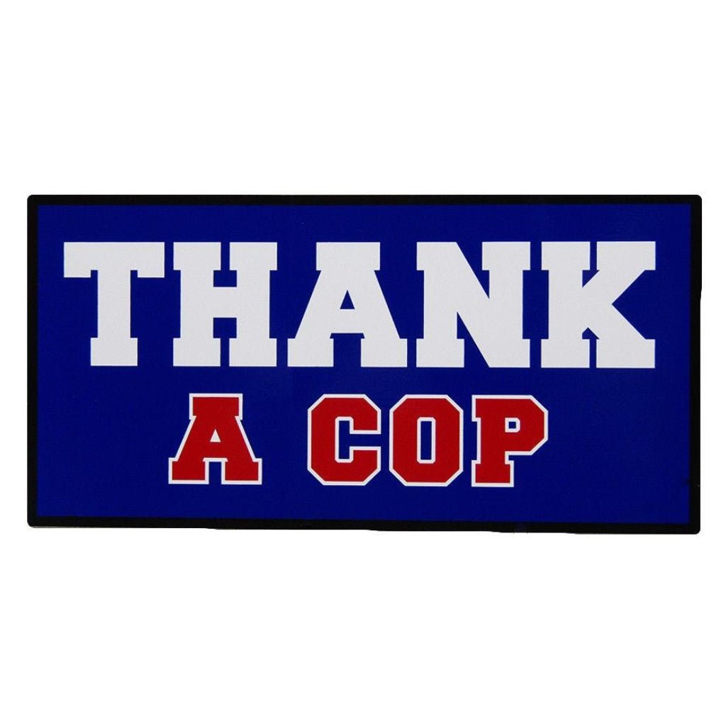 Thank A Cop Bumper Sticker - PatriotDepot.com