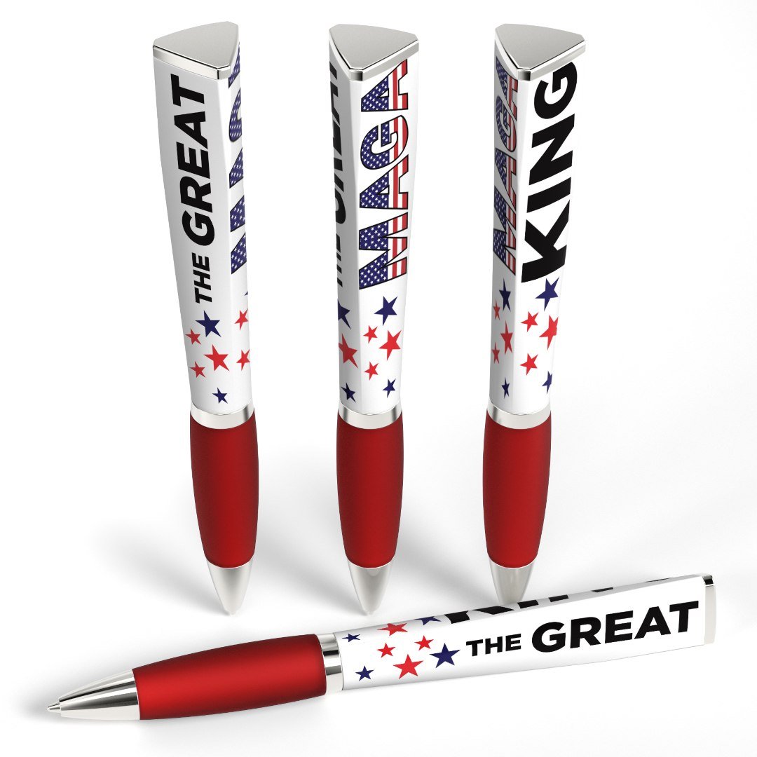 The Great MAGA King Performance Pen (3 Sided Design) w/ case - PatriotDepot.com