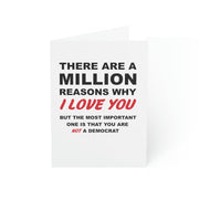 There Are A Million Reasons Why I Love You...Greeting Cards (1, 10, 30, and 50pcs) - PatriotDepot.com