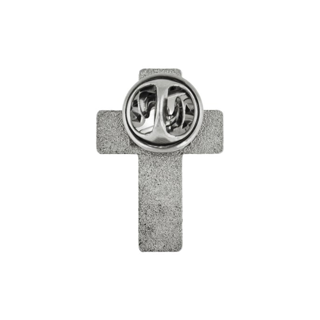 Thin Blue Line Cross Lapel Pin - PatriotDepot.com