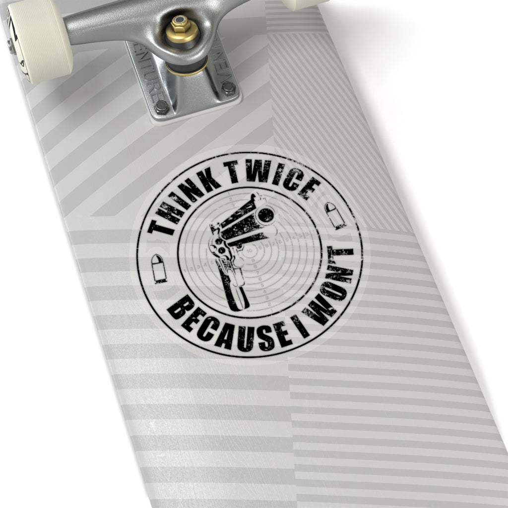 Think Twice Kiss - Cut Stickers (4 sizes) - PatriotDepot.com