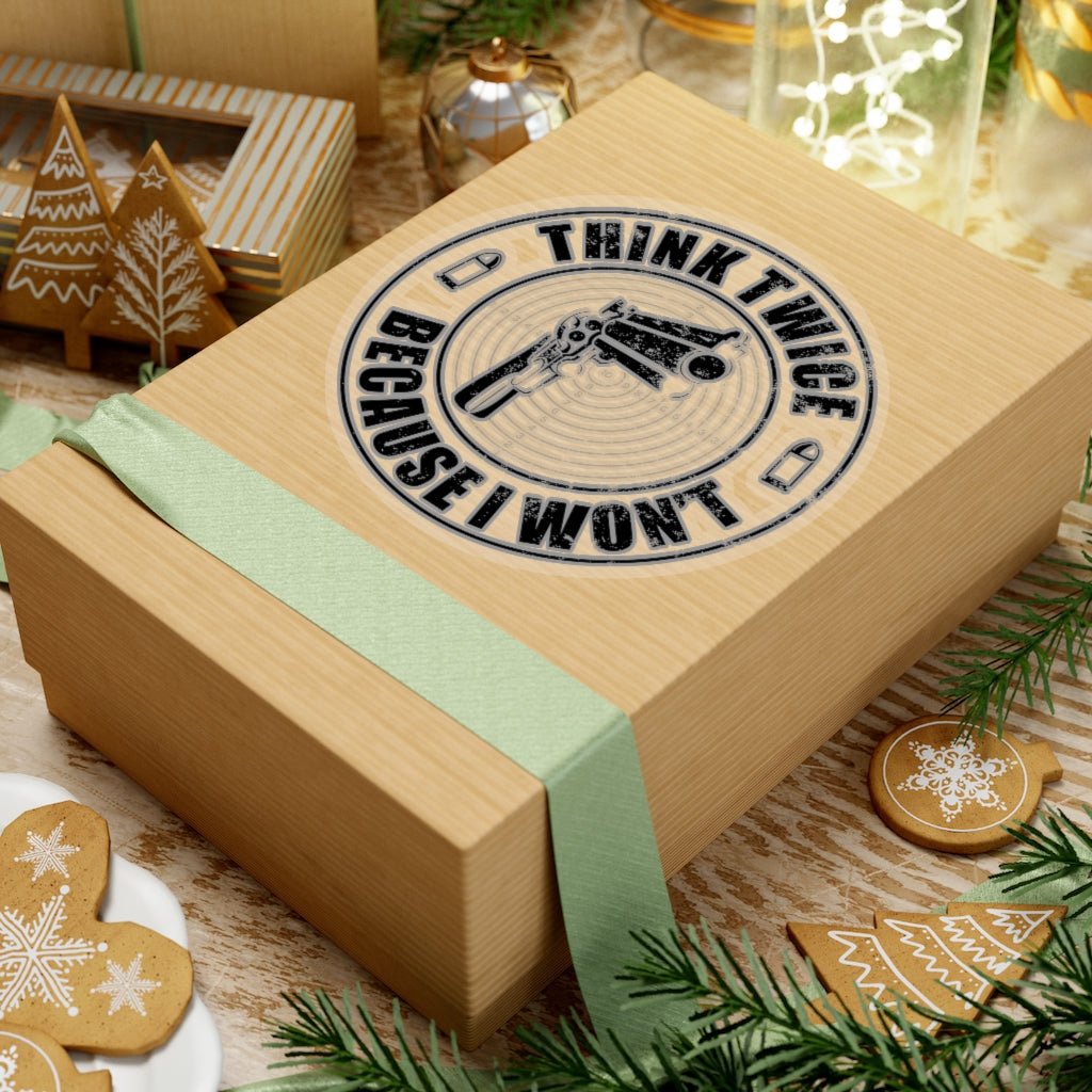 Think Twice Kiss - Cut Stickers (4 sizes) - PatriotDepot.com