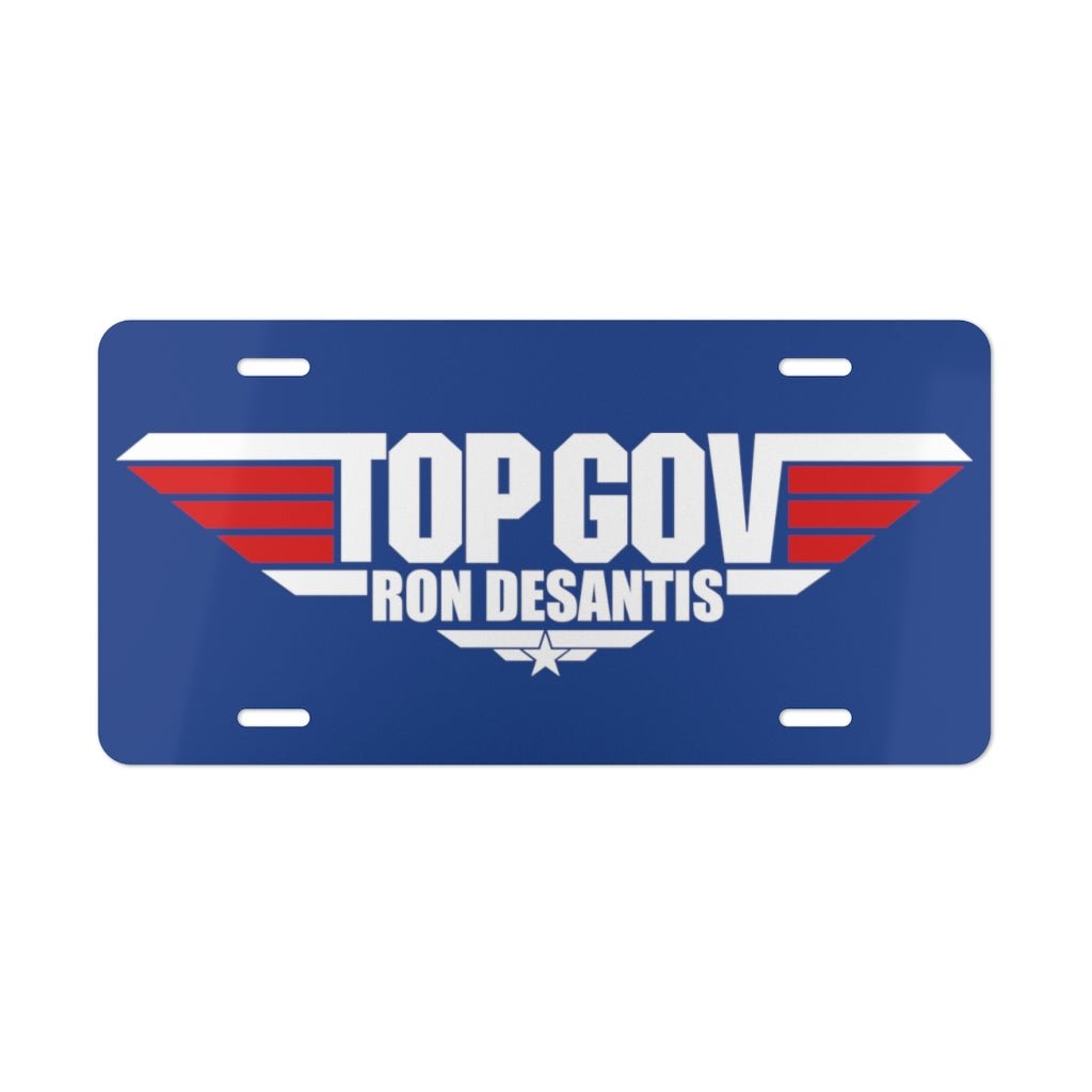 Top Gov "Ron DeSantis" Aluminum Vanity Plate (USA Made) - PatriotDepot.com