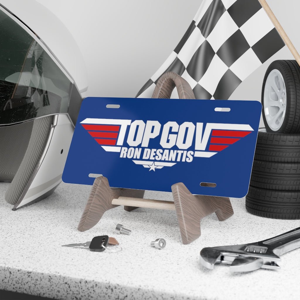 Top Gov "Ron DeSantis" Aluminum Vanity Plate (USA Made) - PatriotDepot.com