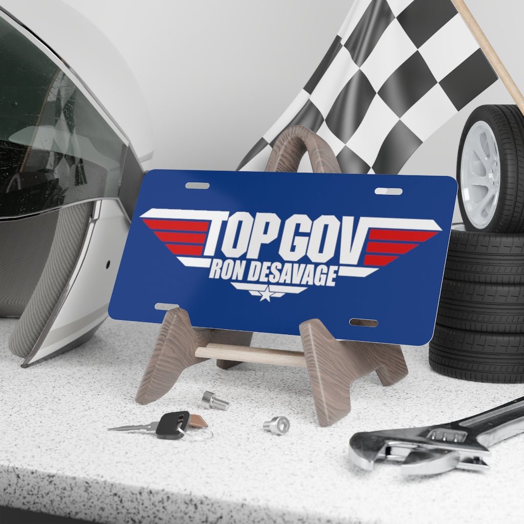 Top Gov "Ron DeSavage" Aluminum Vanity Plate - PatriotDepot.com