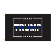 Trump Blue Line 3'x5' Flag - PatriotDepot.com