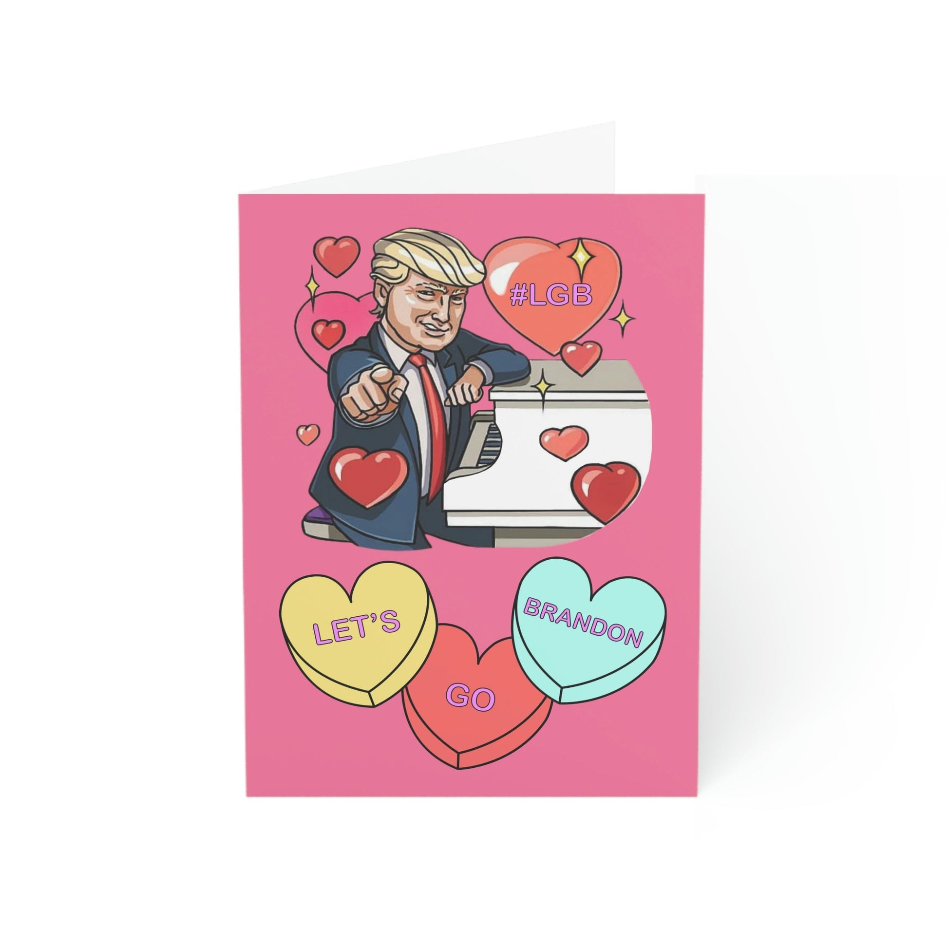 Trump Conversation Hearts Greeting Cards (1, 10, 30, and 50pcs) - PatriotDepot.com