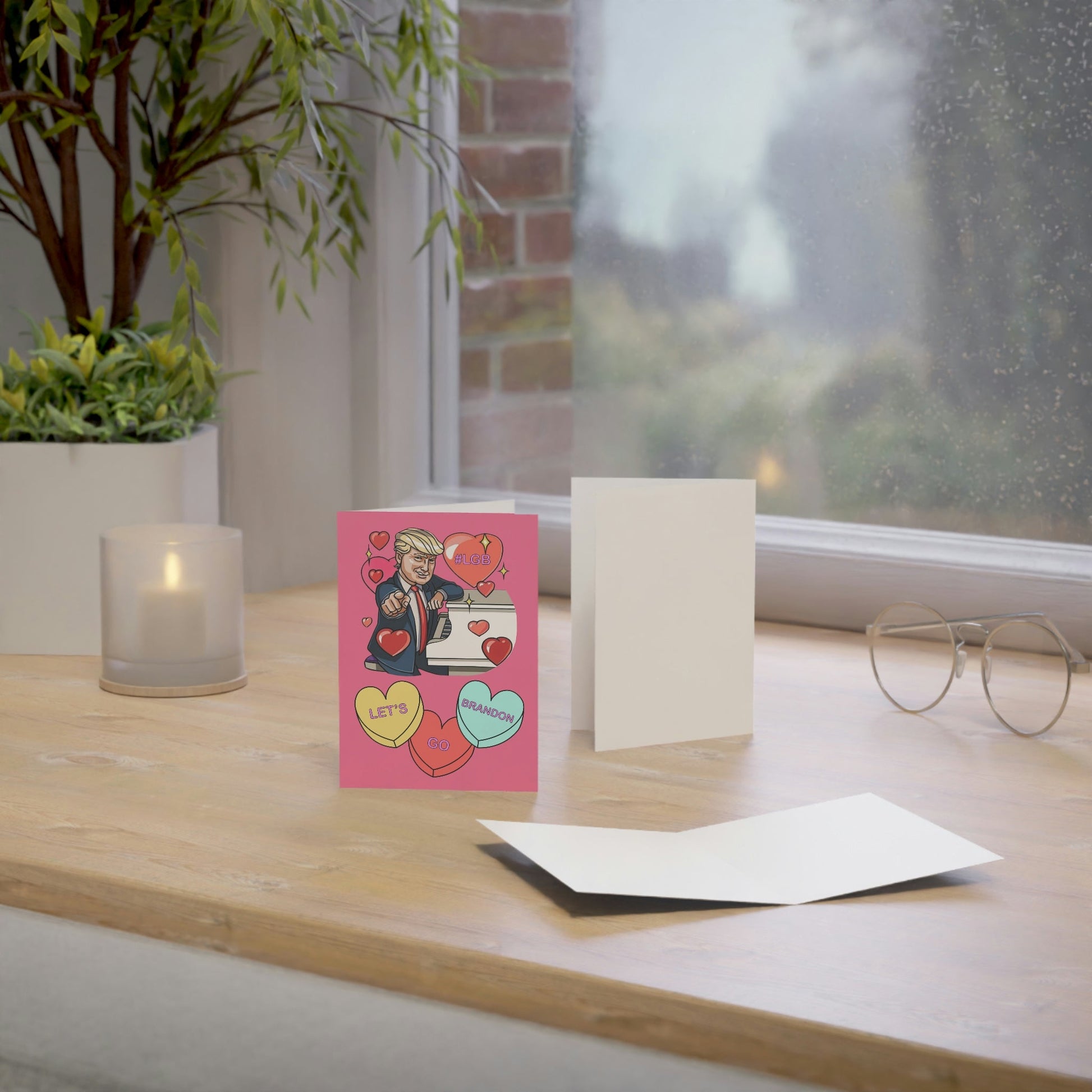 Trump Conversation Hearts Greeting Cards (1, 10, 30, and 50pcs) - PatriotDepot.com