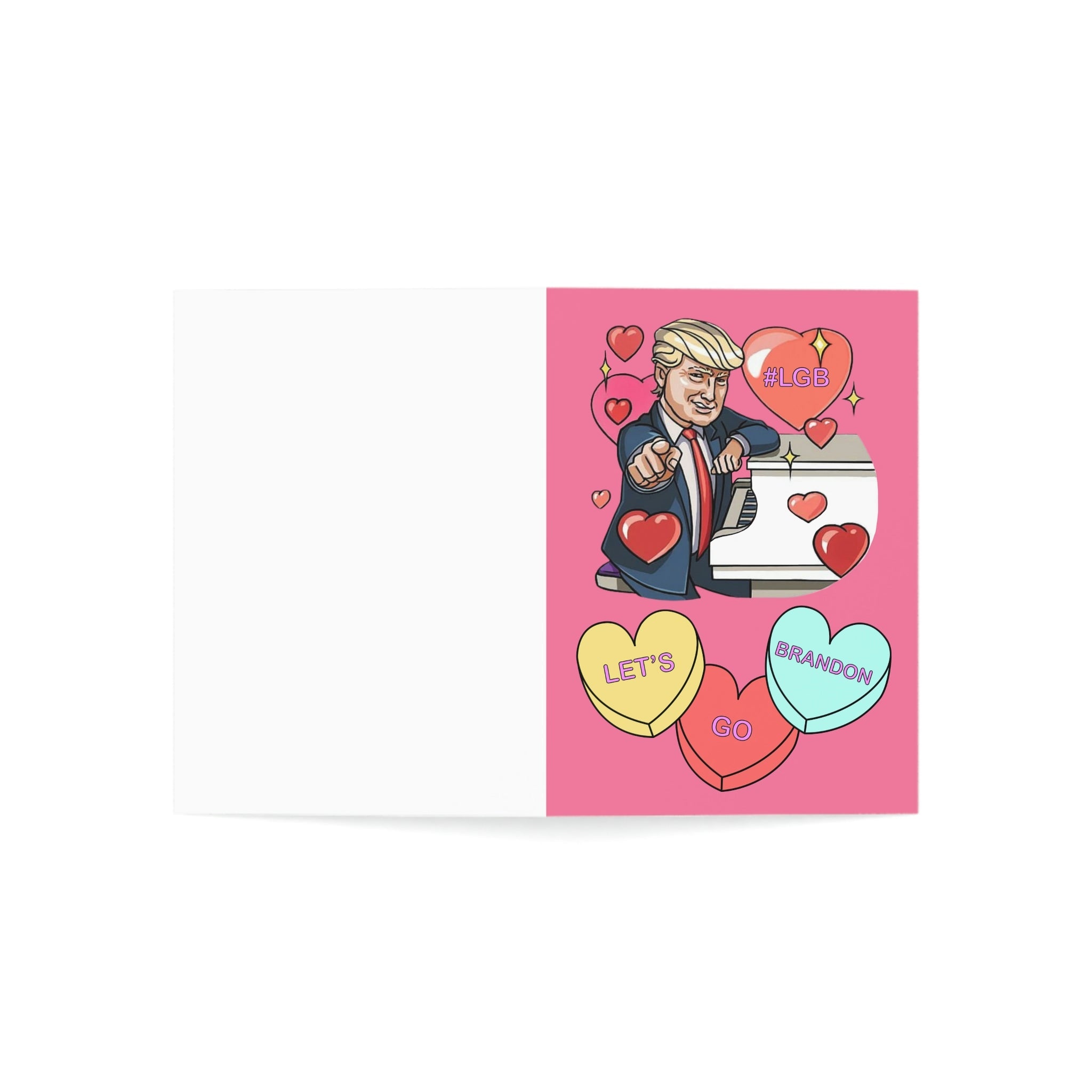 Trump Conversation Hearts Greeting Cards (1, 10, 30, and 50pcs) - PatriotDepot.com