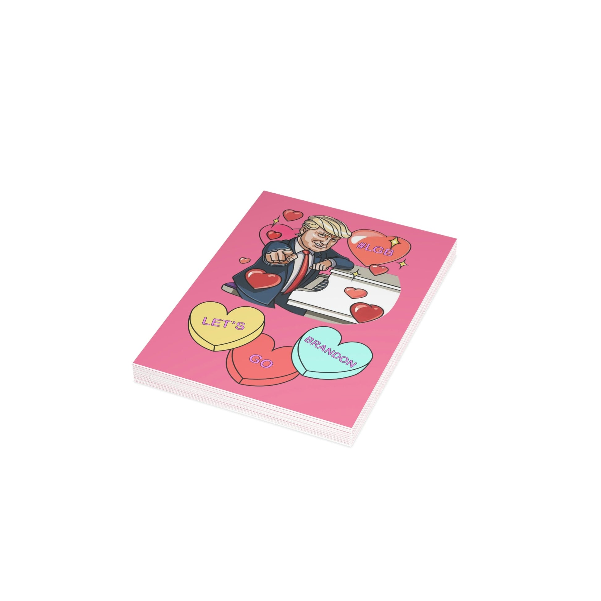 Trump Conversation Hearts Greeting Cards (1, 10, 30, and 50pcs) - PatriotDepot.com