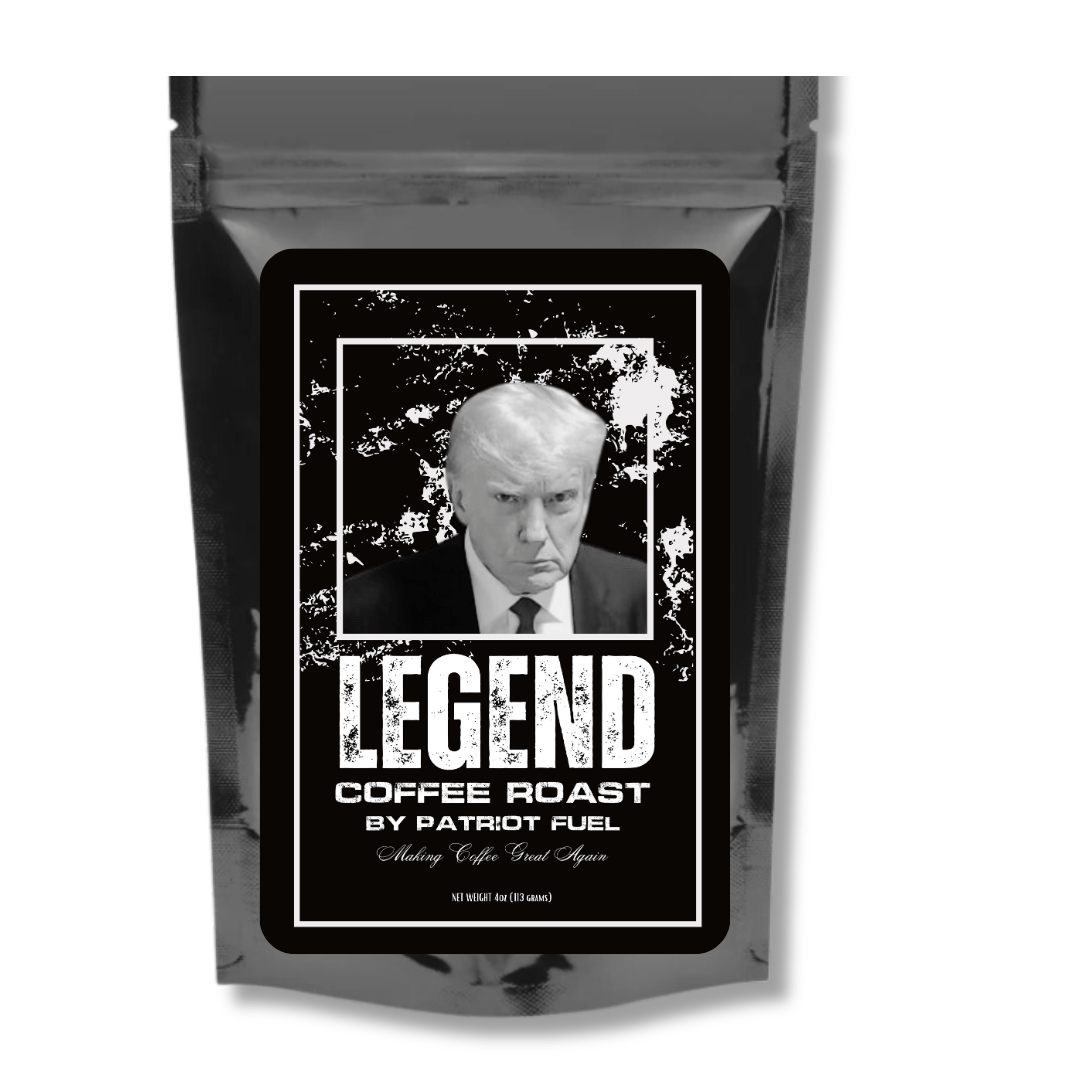 Trump Mugshot "LEGEND" Coffee Roast (Med - Dark) - PatriotDepot.com