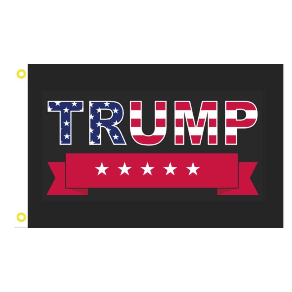 Trump Patriotic 5 Star Flag - PatriotDepot.com