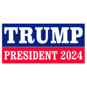 Trump President 2024 Bumper Sticker - PatriotDepot.com