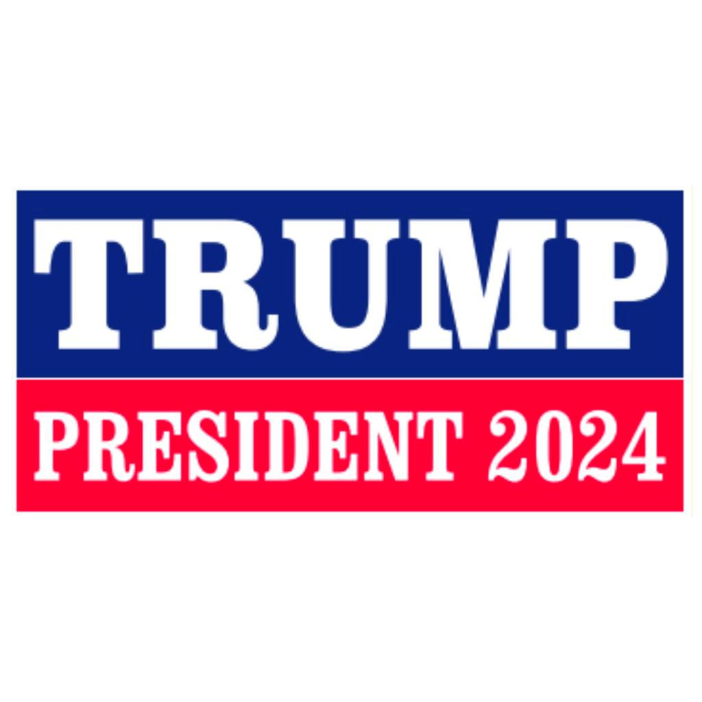 Trump President 2024 Bumper Sticker - PatriotDepot.com