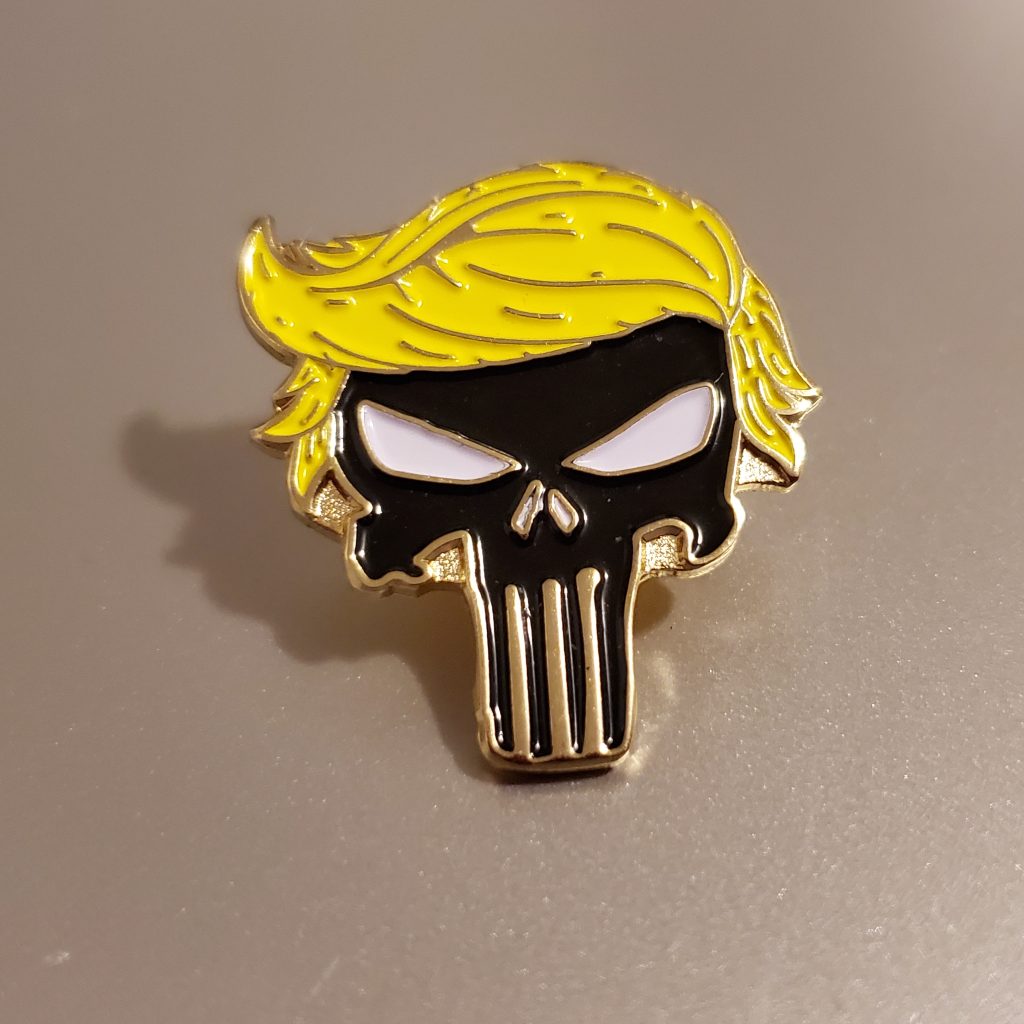 Trump Punisher Enamel Pin - PatriotDepot.com